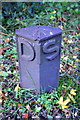 SP4819 : Benchmarked DIS post beside the Oxford Canal by Roger Templeman