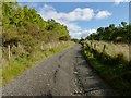 NS4078 : Track to Highdykes Farm by Lairich Rig