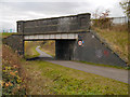 SJ8894 : Fallowfield Loop Line, Bridge#14 (Nelstrop Road) by David Dixon