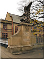 SJ9698 : Angel and Soldier, Stalybridge War Memorial by David Dixon