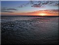 TA3108 : Sunrise on Cleethorpes beach by Steve  Fareham