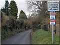 ST3094 : Oncoming vehicles in middle of road sign, Crown Road, Cwmbran by Jaggery