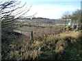 SE4232 : Gated and fenced railway bridge, Sturton Grange by Christine Johnstone