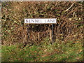 TL0916 : Kennel Lane sign by Geographer