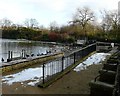 SJ9599 : Stamford Park Boating Lake by Gerald England