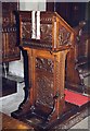 SO3958 : St Mary, Pembridge - Lectern by John Salmon