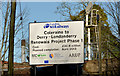 C8533 : Railway sign, Coleraine by Albert Bridge