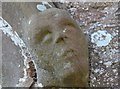 SO4522 : "Death" Carved head, Garway Church by Bob Embleton