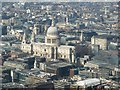 TQ3281 : Area around St Pauls as seen from The Shard by Rob Farrow