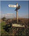 SX6758 : Signpost at Marwood's Cross by Derek Harper