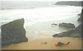 SW8469 : Beach at Bedruthan Steps by John Baker