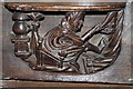 SK7243 : Misericord, St Wilfred's church, Screveton by J.Hannan-Briggs