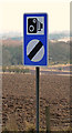 NT6127 : A speed camera warning sign on the A68 at Lilliardsedge by Walter Baxter