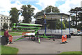 SP3165 : Inspecting the bandstand, Pump Room Gardens by Robin Stott