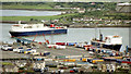 D4102 : The "Stena Seafarer" arriving at Larne by Albert Bridge