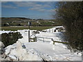 SJ0878 : Bridleway not accessible for horseriding today! by Maggie Cox