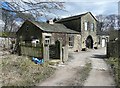 SE1925 : Path, cottage and coach house off Spen Lane, Gomersal by Humphrey Bolton