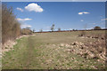 ST9761 : Footpath at the edge of the field by Doug Lee