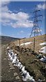 SK0397 : Pylon by Bottoms Reservoir by Steven Haslington