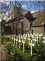 SX9064 : Crosses at St Andrew's Greek Orthodox church, Torquay by Derek Harper