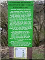 NZ1616 : Notice at access to Riverside Path, Gainford by Stanley Howe