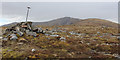 NN0373 : Antenna-equipped cairn on Bràigh Bhlàich by Andy Waddington