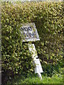 TM2571 : Moat Farm sign by Geographer