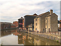 SD5705 : Leeds and Liverpool Canal, Gibson's Warehouse at Wigan Pier by David Dixon