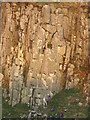 NY7567 : Rock climbers on 'Sunset', Peel Crags by Karl and Ali