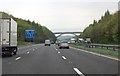 TQ5060 : M25 approaching an elegant bridge by Julian P Guffogg