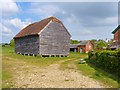 SZ1698 : Listed Barn at Ripley by Mike Smith