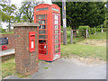 TM3989 : Telephone Box & The Old School Postbox by Geographer