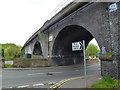 SK4288 : Disused railway viaduct in Catcliffe by SMJ