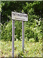 TM1236 : Tattingstone sign by Geographer