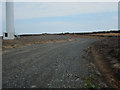 NU1325 : Wind farm access road, Wandylaw Wind Farm by Graham Robson