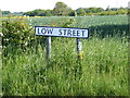 TM3485 : Low Street sign by Geographer