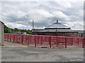 NZ0386 : Livestock market at Scots Gap by Alan Murray-Rust