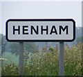 TM4479 : Henham sign by Geographer