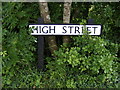 TM3683 : High Street sign by Geographer