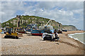 TQ8209 : The launch of the Hastings D Class lifeboat - 10 by Ian Capper