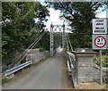 SO1141 : SW side of Llanstephan suspension bridge by Jaggery