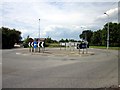 SJ4949 : The Roundabout at Hampton Heath by Jeff Buck