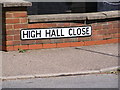 TM2737 : High Hall Close sign by Geographer