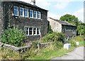 SE0612 : House and derelict cottage at The Hill Farm by Humphrey Bolton