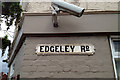 SJ8789 : Cast iron street nameplate, Edgeley Road, Cheadle Heath by Robin Stott