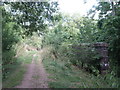 TL0596 : Track over LNWR Railway bridge by Glyn Weekes