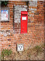 TG2705 : Kirby Bedon Victorian Postbox by Geographer