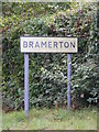 TG2805 : Bramerton name sign by Geographer