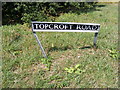 TM2890 : Topcroft Road sign by Geographer