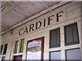 ST1875 : Cardiff Central / Caerdydd Canalog Station: Great Western lettering by Christopher Hilton